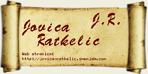 Jovica Ratkelić vizit kartica